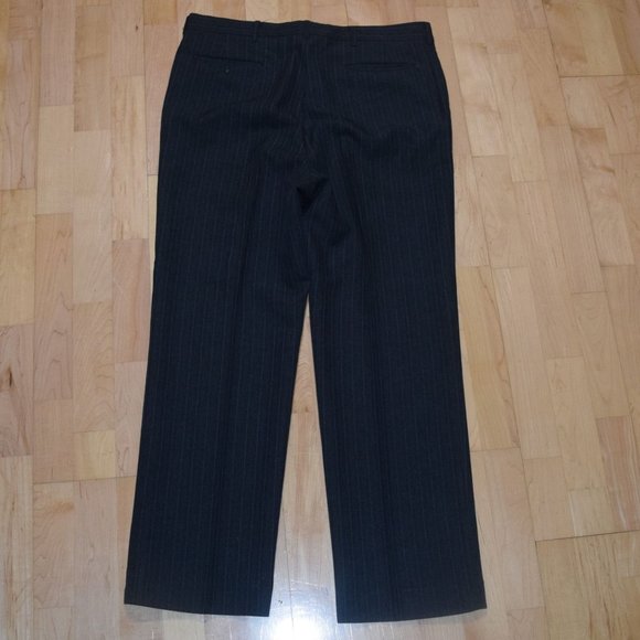 REED ST JAMES Men's Suit Jacket Coat 46L Pants Sz 36 x 30 Gray Pin-Stripe - Picture 11 of 16